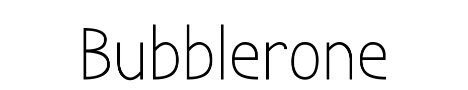 Bubbler One Yazı tipi ücretsiz indir